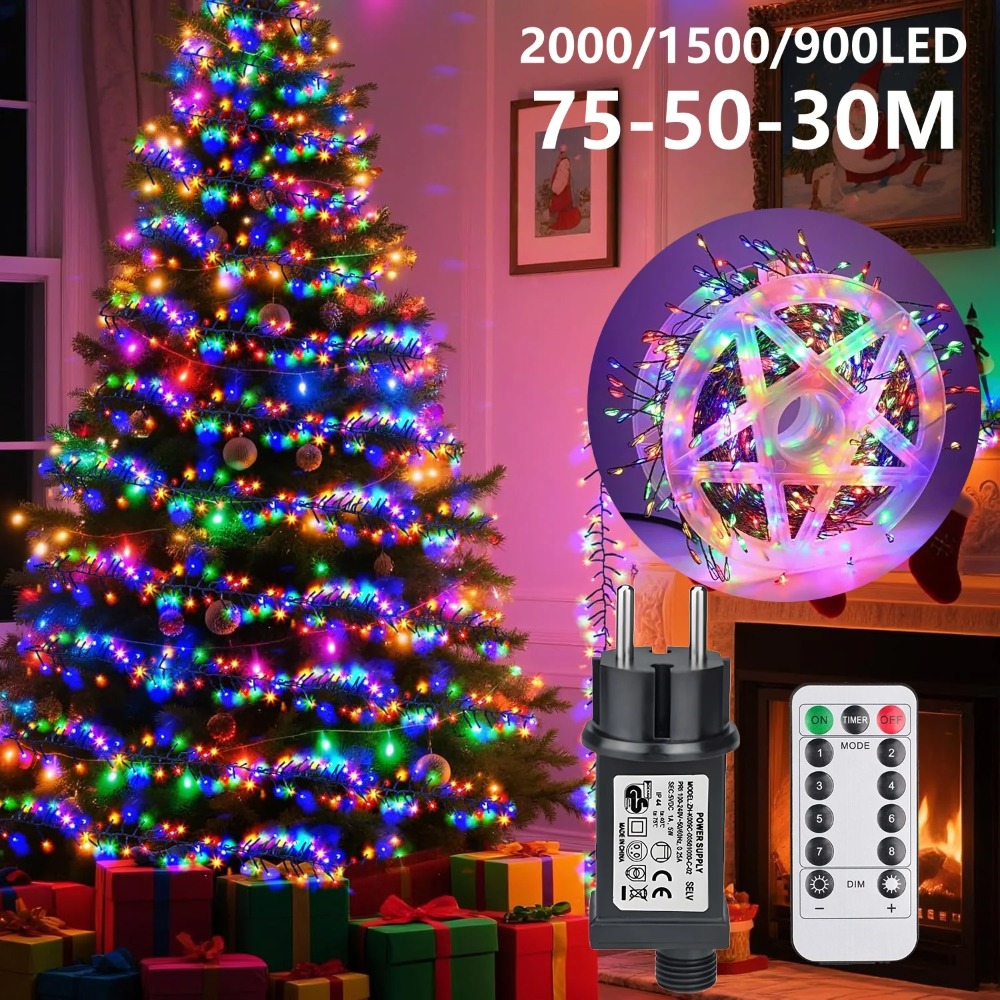 Outdoor Power For Xmas Lights - Luces LED de Navidad para Exteriores,
