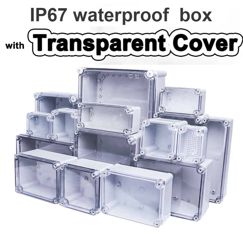 Outdoor Power Supply Box - Caja impermeable transparente tipo F, caja