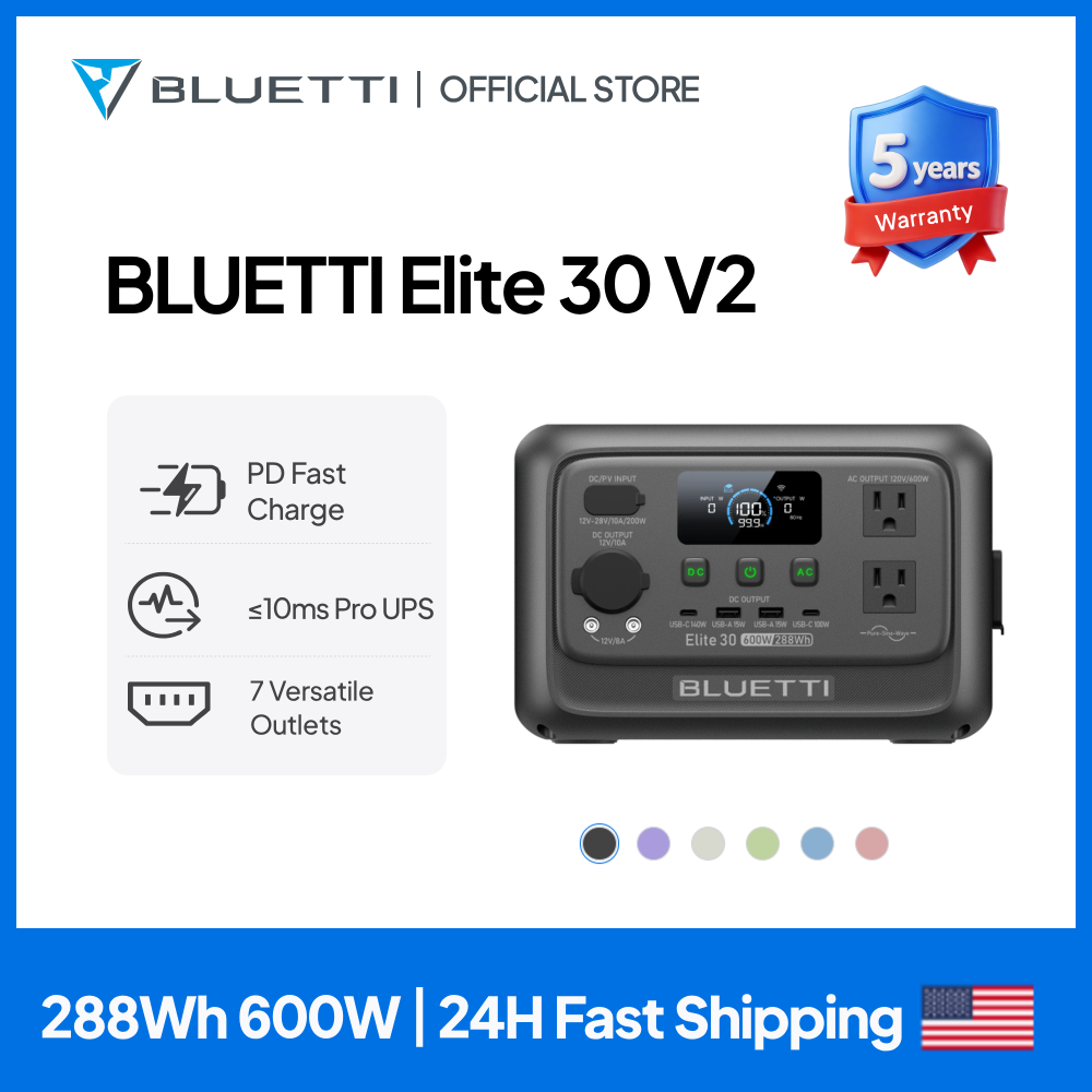 Outdoor Power Tower - 【Renew】BLUETTI Elite 30 V2 Estación de