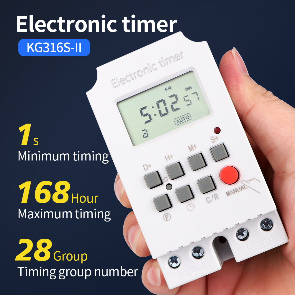 Outdoor Power Timer - Interruptor de temporizador Digital, relé programable