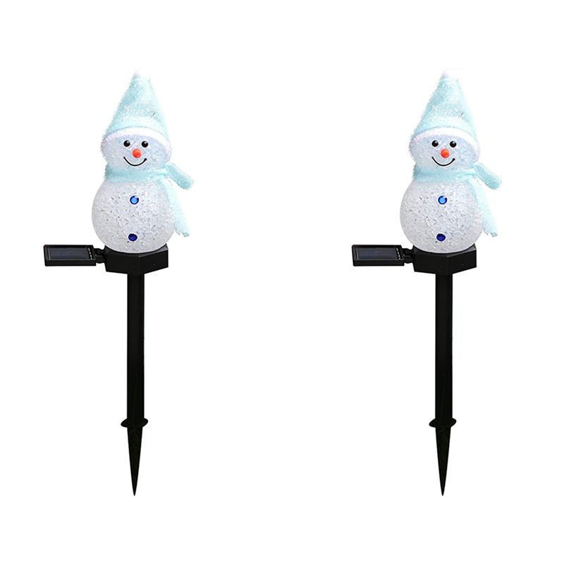 Outdoor Power For Xmas Lights - A93E-2X Luces solares de muñeco de