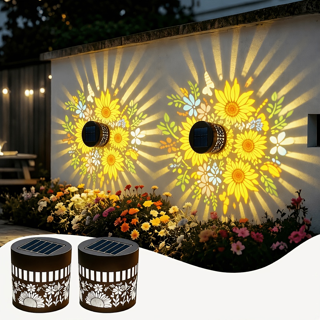 Outdoor Power Tower - Paquete de 2 luces solares para