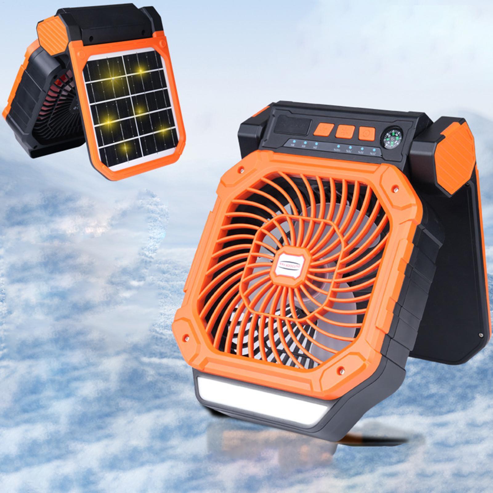 Outdoor Power Timer - Ventilador de exterior con energía solar,