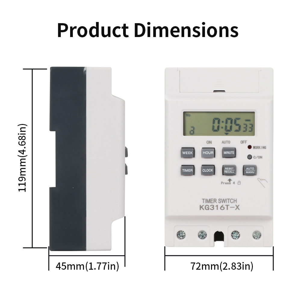 TNCE 30A Interruptor de contro - Outdoor Power Timer reseña y precio