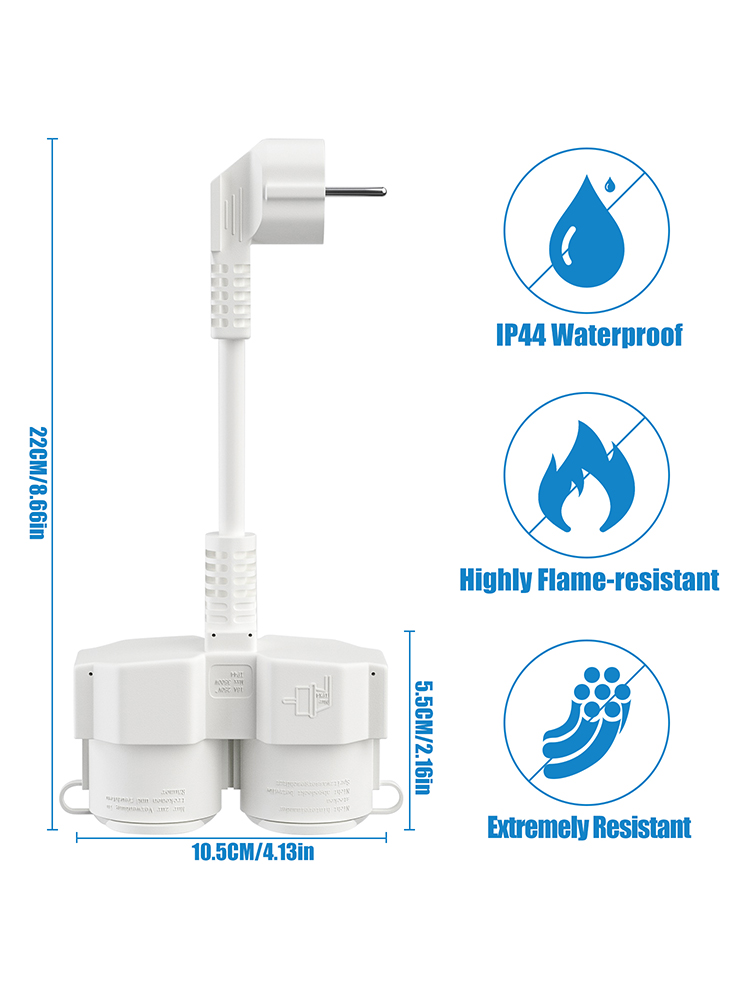 Cable de Extensión Europeo con - Outdoor Power Vac reseña y precio