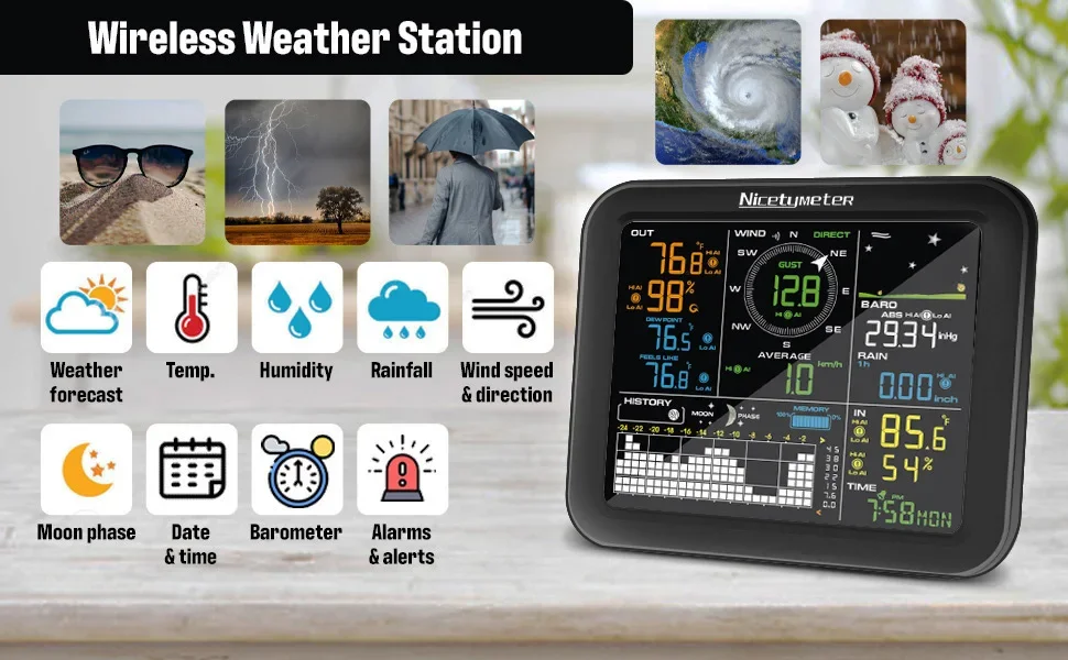 Estación meteorológica inalámb - Outdoor Power Tower reseña y precio