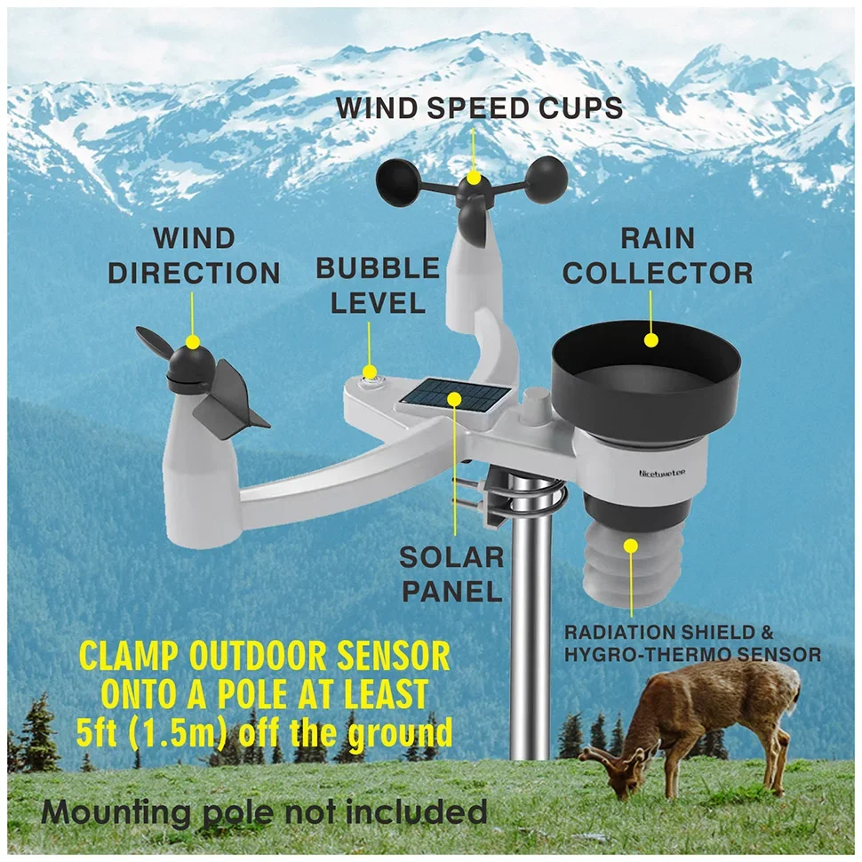 Estación meteorológica inalámb - Outdoor Power Tower reseña y precio