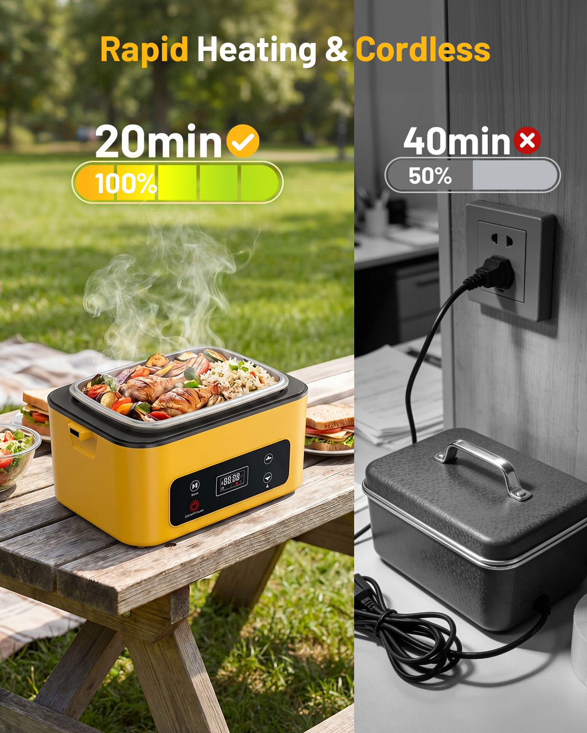 TaskStar Lonchera Portátil con - Outdoor Power Supply Box reseña y precio