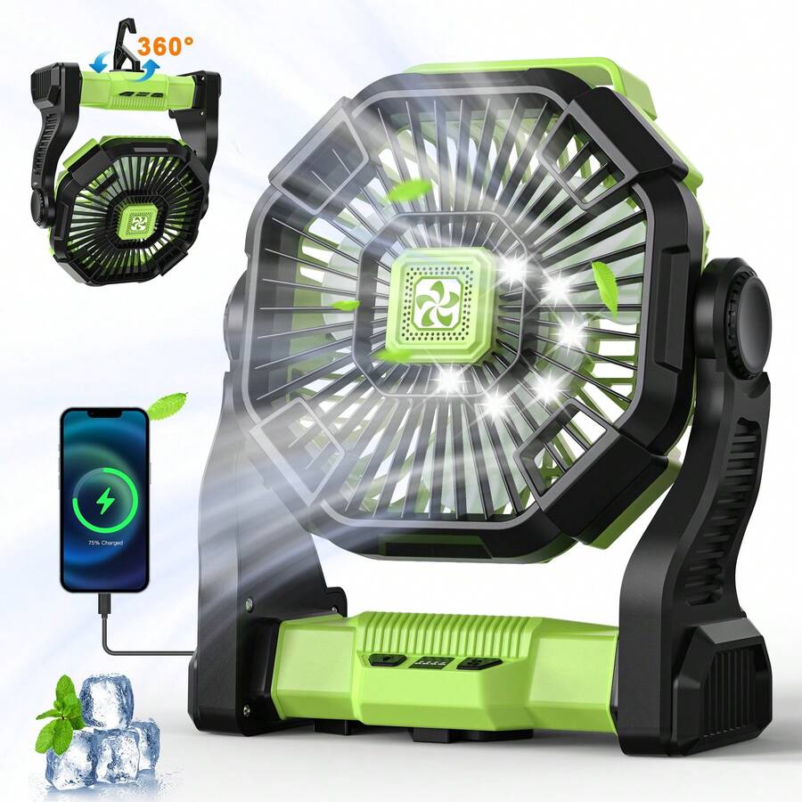 Ventilador portátil con baterí - Outdoor Power Timer reseña y precio