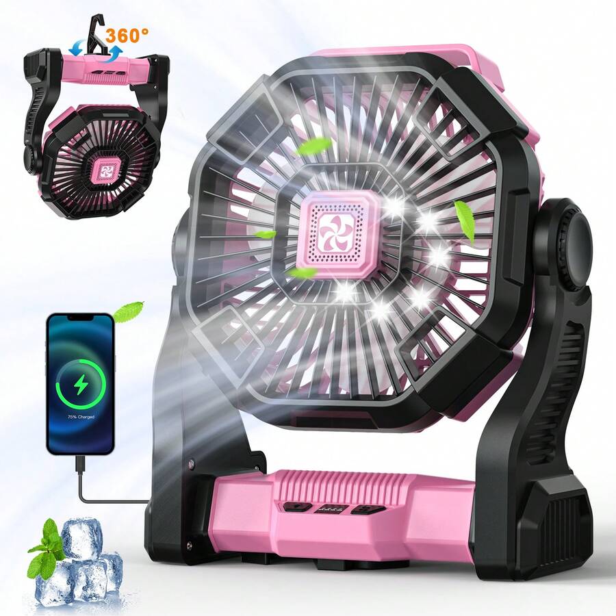 Ventilador portátil con baterí - Outdoor Power Timer reseña y precio