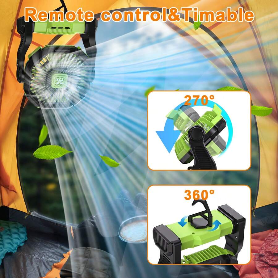 Ventilador portátil con baterí - Outdoor Power Timer reseña y precio