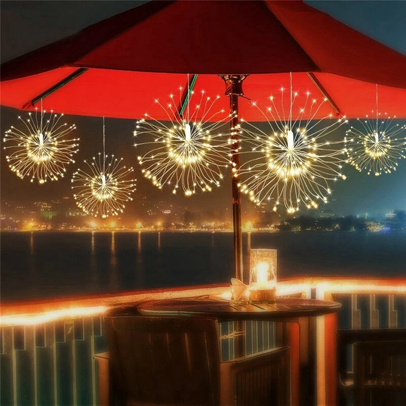 Lámpara Solar Led de 200 leds, - Outdoor Power For Xmas Lights reseña y precio